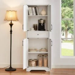 15 In. W X 108.70 In. D X 68 In. H White MDF And Particle Board Freestanding Linen Cabinet With Drawers In White 21 15 In. W X 108.70 In. D X 68 In. H White MDF And Particle Board Freestanding Linen Cabinet With Drawers In White -FURITURE SALE SHOP white tahanbath linen cabinets ct xl s00010 31 1000