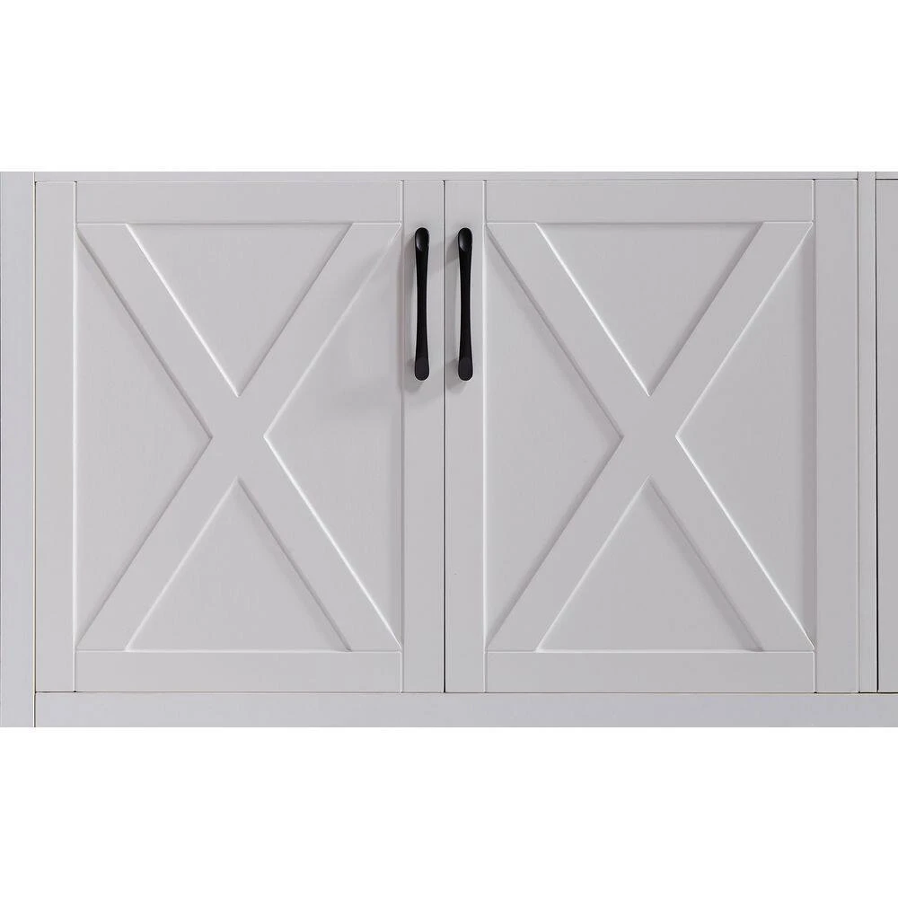 15 In. W X 108.70 In. D X 68 In. H White MDF And Particle Board Freestanding Linen Cabinet With Drawers In White 8 15 In. W X 108.70 In. D X 68 In. H White MDF And Particle Board Freestanding Linen Cabinet With Drawers In White - Image 8