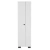 20.20 In. W X 15.40 In. D X 71.30 In. H White Particle Board Freestanding Linen Cabinet With Shelves In White