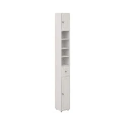 7.87 In. W X 7.87 In. D X 70. 87in. H Bathroom Storage Wall Cabinet In White