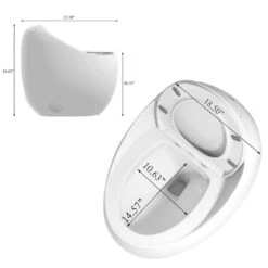 1-Piece 1.28 GPF Single Flush Egg Shape Toilet In Glossy White 13 1-Piece 1.28 GPF Single Flush Egg Shape Toilet In Glossy White -FURITURE SALE SHOP white tahanbath one piece toilets z w2973p248391 c3 1000