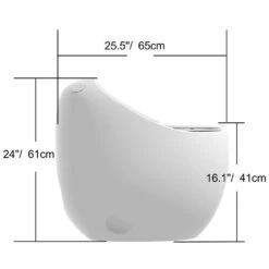 1-Piece 1.28 GPF Single Flush Egg Shape Toilet In Glossy White 19 1-Piece 1.28 GPF Single Flush Egg Shape Toilet In Glossy White -FURITURE SALE SHOP white tahanbath one piece toilets z w2973p248391 d4 1000