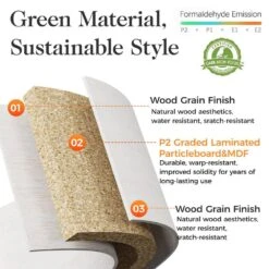 52.8 In. Rattan Sideboard, Storage Cabinet With Adjustable Shelves, Accent Buffet Cabinet For Kitchen In White -FURITURE SALE SHOP white tahanbath pantry organizers z b082p232946 44 1000