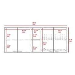 Wall Cabinet Ontario, Double Door, White Finish -FURITURE SALE SHOP white tahanbath pantry organizers z b092123033 4f 1000