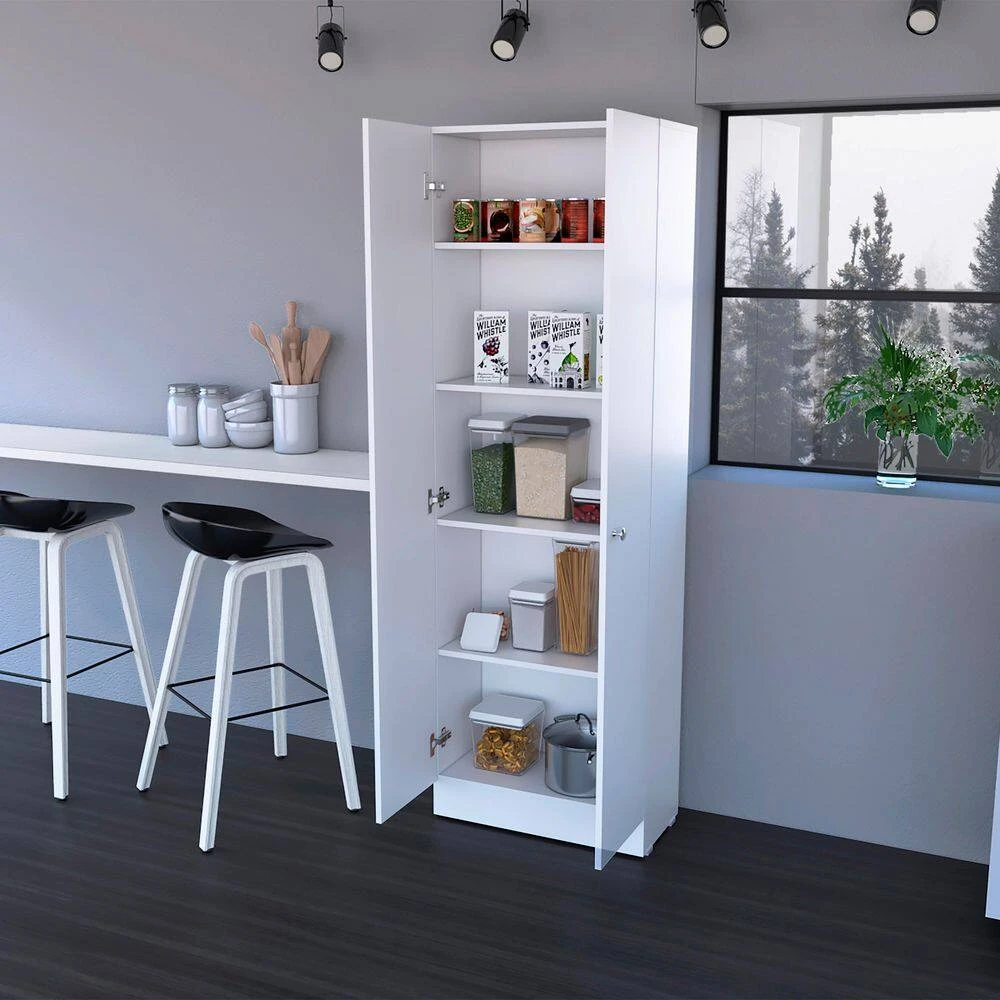 Storage Cabinet Pipestone, Double Door, White Finish 6 Storage Cabinet Pipestone, Double Door, White Finish - Image 6