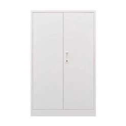 The Ultimate Folding Metal Storage Cabinet: Locking Doors Adjustable Shelf, For Home, Office, School And Garage In White -FURITURE SALE SHOP white tahanbath pantry organizers z w124757865 c3 1000