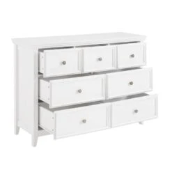 Modern 7-Drawer Dresser: Ideal For Living Room Storage With A Farmhouse Touch In White 8 Modern 7-Drawer Dresser: Ideal For Living Room Storage With A Farmhouse Touch In White -FURITURE SALE SHOP white tahanbath pantry organizers z w2275p149784 4f 1000