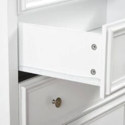 6-Drawer Cabinet In Modern Design: White Clothes Storage For Living Room With Farmhouse Aesthetic -FURITURE SALE SHOP white tahanbath pantry organizers z w2275p149796 4f 1000