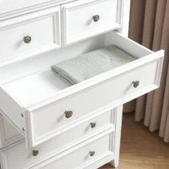 6-Drawer Cabinet In Modern Design: White Clothes Storage For Living Room With Farmhouse Aesthetic -FURITURE SALE SHOP white tahanbath pantry organizers z w2275p149796 fa 1000