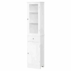Bathroom Storage Cabinet In White