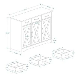 Farmhouse Buffet Cabinet Storage Sideboard With 3-Drawers And 3-Doors For Dining Living Room Kitchen Cupboard-White 14 Farmhouse Buffet Cabinet Storage Sideboard With 3-Drawers And 3-Doors For Dining Living Room Kitchen Cupboard-White -FURITURE SALE SHOP white tahanbath pantry organizers z w282138085 c3 1000