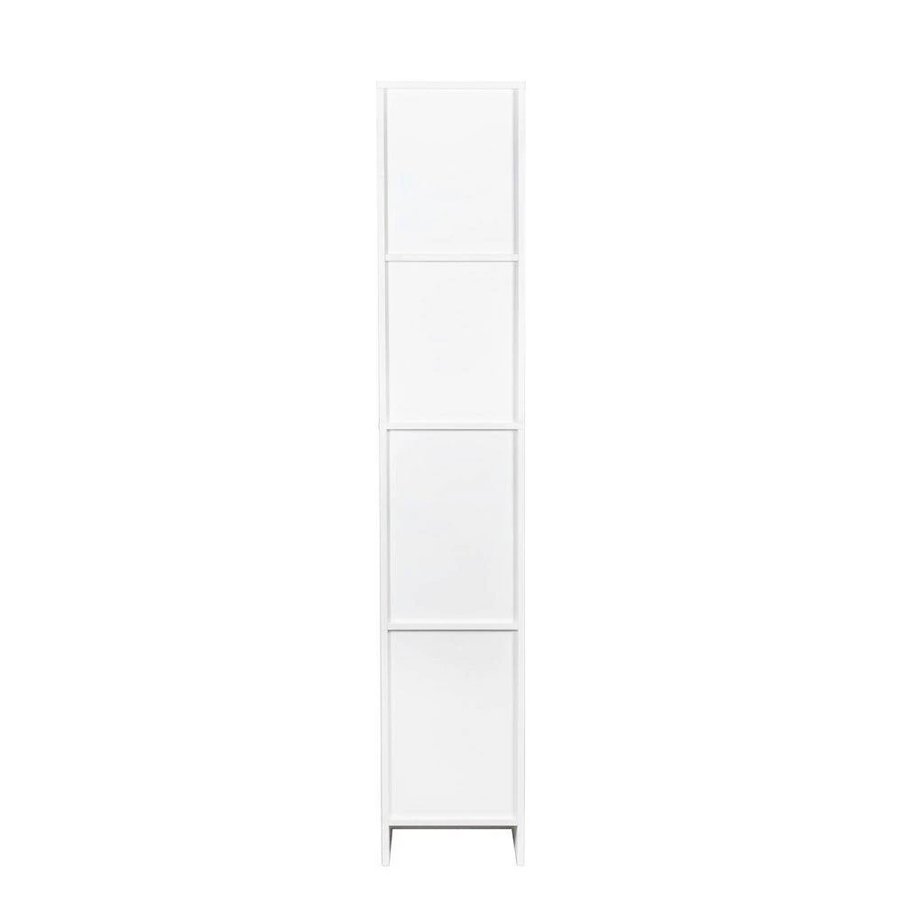 Freestanding Cabinet With Inadjustable Shelves And 2-Doors For Kitchen, Dining Room, White 5 Freestanding Cabinet With Inadjustable Shelves And 2-Doors For Kitchen, Dining Room, White - Image 5