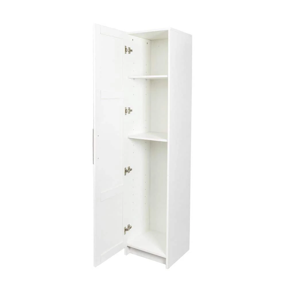 Stackable Wall Mounted Storage Cabinet, 15.75 In. D X 15.75 In. W X 70.87 In. H, White 6 Stackable Wall Mounted Storage Cabinet, 15.75 In. D X 15.75 In. W X 70.87 In. H, White - Image 6