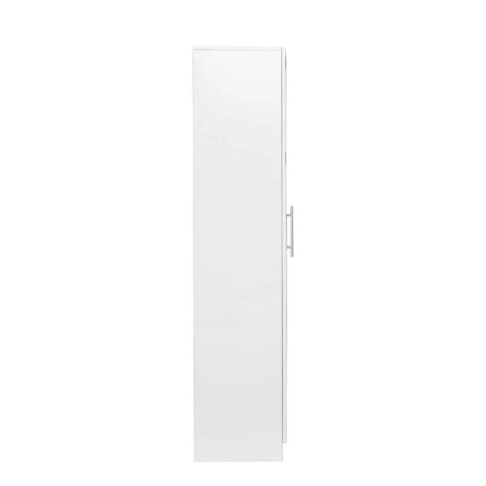 Stackable Wall Mounted Storage Cabinet, 15.75 In. D X 15.75 In. W X 70.87 In. H, White 7 Stackable Wall Mounted Storage Cabinet, 15.75 In. D X 15.75 In. W X 70.87 In. H, White - Image 7