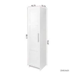 Stackable Wall Mounted Storage Cabinet, 15.75 In. D X 15.75 In. W X 70.87 In. H, White 12 Stackable Wall Mounted Storage Cabinet, 15.75 In. D X 15.75 In. W X 70.87 In. H, White -FURITURE SALE SHOP white tahanbath pantry organizers z w33167273 4f 1000