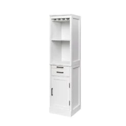 WHITE Color Modular Wine Bar Cabinet With Storage Shelves With Hutch For Dining Room 13 WHITE Color Modular Wine Bar Cabinet With Storage Shelves With Hutch For Dining Room -FURITURE SALE SHOP white tahanbath pantry organizers z w331p242729 44 1000