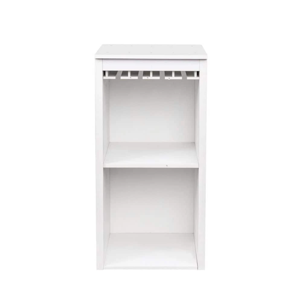 WHITE Color Modular Wine Bar Cabinet With Storage Shelves With Hutch For Dining Room 1 WHITE Color Modular Wine Bar Cabinet With Storage Shelves With Hutch For Dining Room