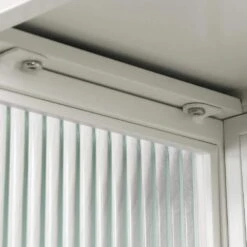 Modern 23.62" Two-Door Wall Cabinet With Glass Doors, Two-Tier Storage, Open Shelf & Towel Rack-Multiple Rooms In White -FURITURE SALE SHOP white tahanbath pantry organizers z w757119332 fa 1000