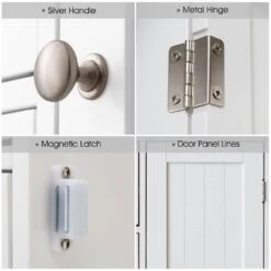 Small Bathrooom Storage Cabinet, Freestanding Storage Cabinet EntryWay Cabinet Home Storage For Living Room In White 12 Small Bathrooom Storage Cabinet, Freestanding Storage Cabinet EntryWay Cabinet Home Storage For Living Room In White -FURITURE SALE SHOP white tahanbath pantry organizers z w965141553 66 1000