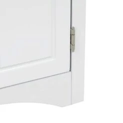 White Triangle Bathroom Storage Cabinet With Adjustable Shelves Freestanding Floor Cabinet For Home Kitchen -FURITURE SALE SHOP white tahanbath pantry organizers z wf291467aak 44 1000