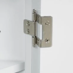 White Triangle Bathroom Storage Cabinet With Adjustable Shelves Freestanding Floor Cabinet For Home Kitchen -FURITURE SALE SHOP white tahanbath pantry organizers z wf291467aak 4f 1000