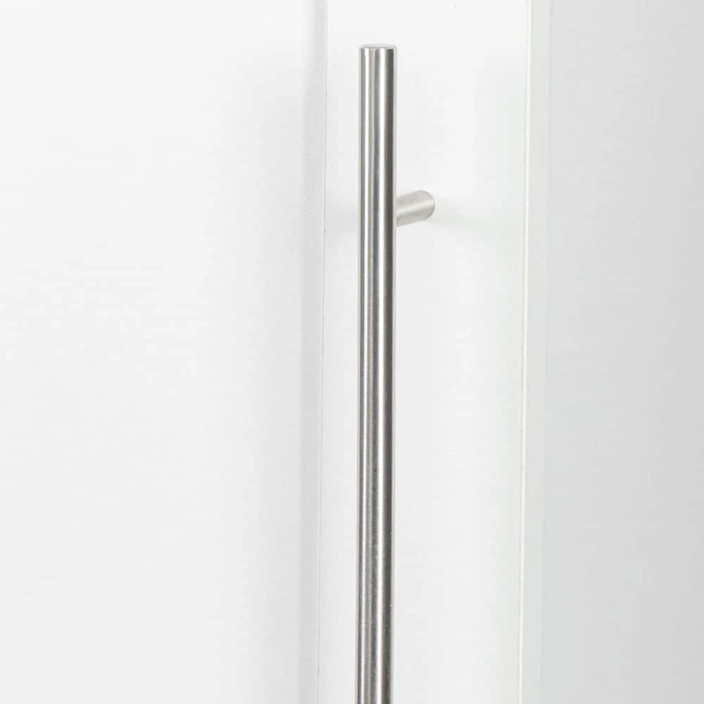 Stackable Wall Mounted Storage Cabinet, 15.75 In. D X 15.75in.W X 70.87in.H, White 5 Stackable Wall Mounted Storage Cabinet, 15.75 In. D X 15.75in.W X 70.87in.H, White - Image 5