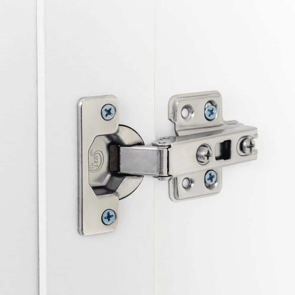 Stackable Wall Mounted Storage Cabinet, 15.75 In. D X 15.75in.W X 70.87in.H, White 6 Stackable Wall Mounted Storage Cabinet, 15.75 In. D X 15.75in.W X 70.87in.H, White - Image 6