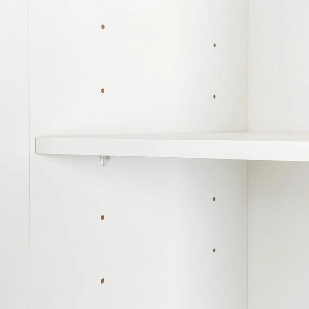 Stackable Wall Mounted Storage Cabinet, 15.75 In. D X 15.75in.W X 70.87in.H, White 4 Stackable Wall Mounted Storage Cabinet, 15.75 In. D X 15.75in.W X 70.87in.H, White - Image 4