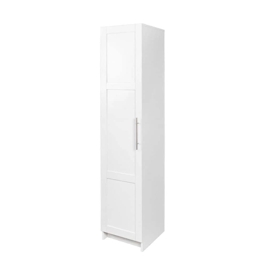 Stackable Wall Mounted Storage Cabinet, 15.75 In. D X 15.75in.W X 70.87in.H, White 1 Stackable Wall Mounted Storage Cabinet, 15.75 In. D X 15.75in.W X 70.87in.H, White