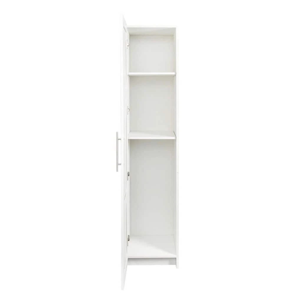 Stackable Wall Mounted Storage Cabinet, 15.75 In. D X 15.75in.W X 70.87in.H, White 2 Stackable Wall Mounted Storage Cabinet, 15.75 In. D X 15.75in.W X 70.87in.H, White - Image 2