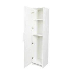 Stackable Wall Mounted Storage Cabinet, 15.75 In. D X 15.75in.W X 70.87in.H, White 15 Stackable Wall Mounted Storage Cabinet, 15.75 In. D X 15.75in.W X 70.87in.H, White -FURITURE SALE SHOP white tahanbath pantry organizers z wf317508aak 76 1000