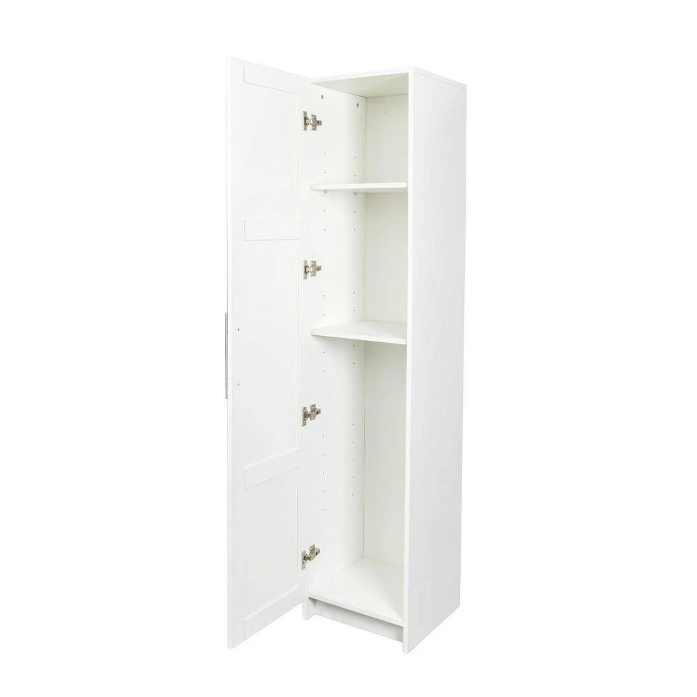 Stackable Wall Mounted Storage Cabinet, 15.75 In. D X 15.75in.W X 70.87in.H, White 8 Stackable Wall Mounted Storage Cabinet, 15.75 In. D X 15.75in.W X 70.87in.H, White - Image 8