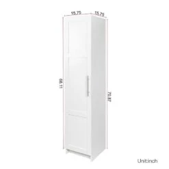 Stackable Wall Mounted Storage Cabinet, 15.75 In. D X 15.75in.W X 70.87in.H, White 14 Stackable Wall Mounted Storage Cabinet, 15.75 In. D X 15.75in.W X 70.87in.H, White -FURITURE SALE SHOP white tahanbath pantry organizers z wf317508aak fa 1000