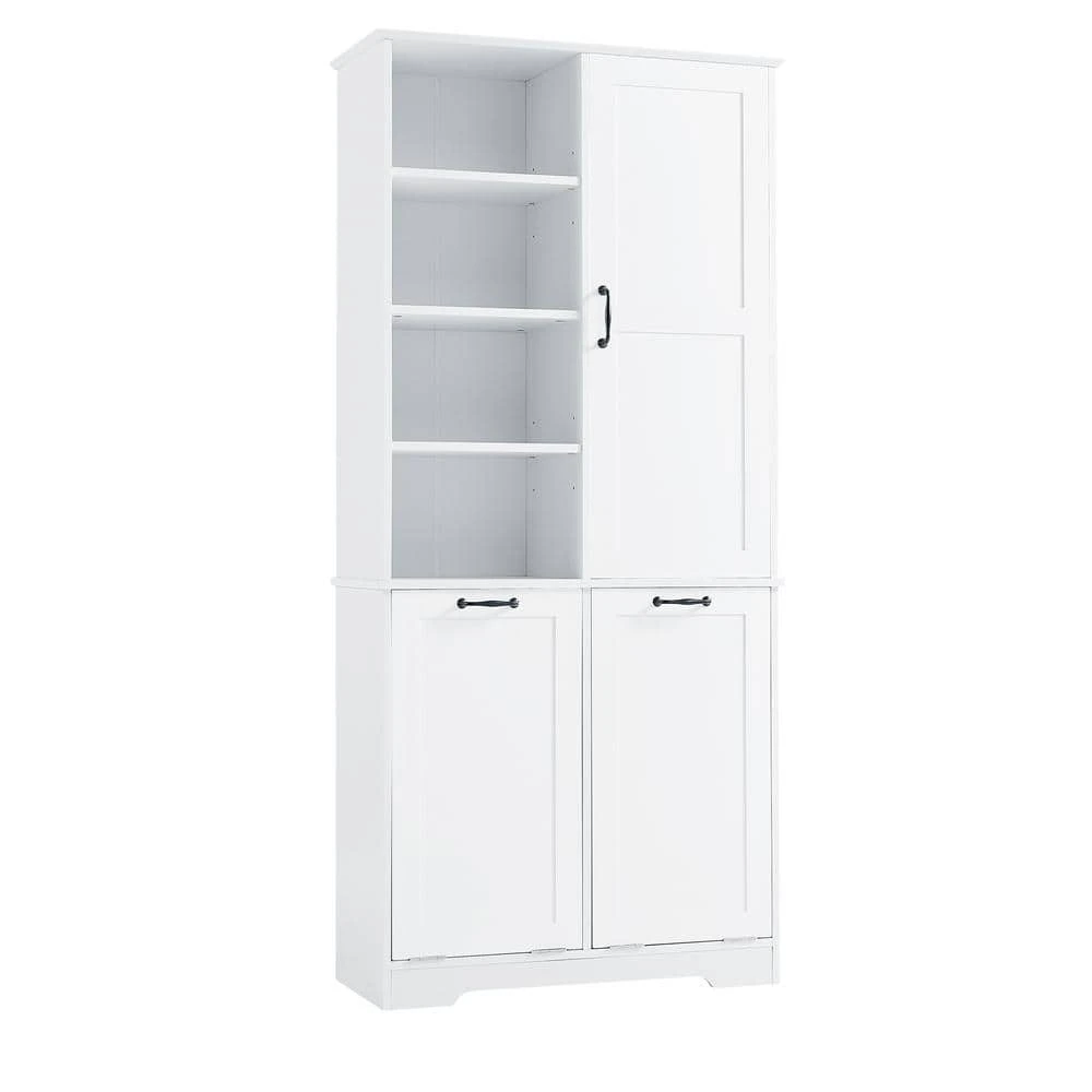14.00 In. W X 31.00 In. D X 68.00 In. H Bathroom Storage Wall Cabinet In White 1 14.00 In. W X 31.00 In. D X 68.00 In. H Bathroom Storage Wall Cabinet In White
