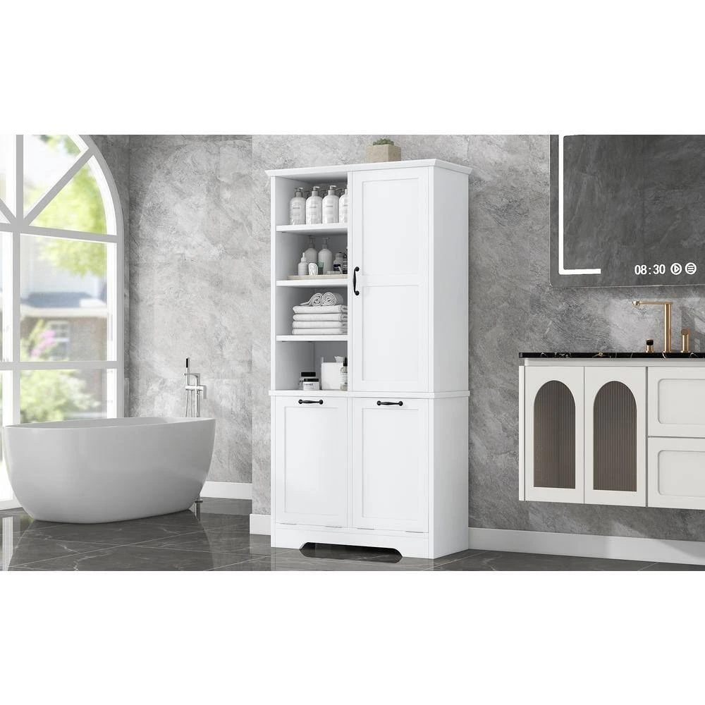 14.00 In. W X 31.00 In. D X 68.00 In. H Bathroom Storage Wall Cabinet In White 2 14.00 In. W X 31.00 In. D X 68.00 In. H Bathroom Storage Wall Cabinet In White - Image 2